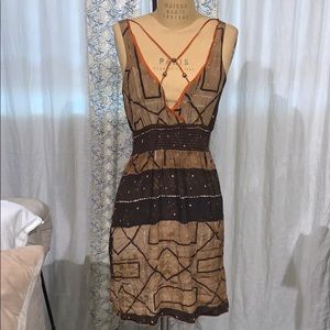 Burning Torch designer dress. Size small